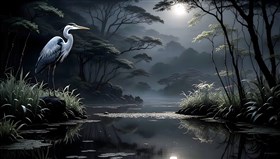a heron