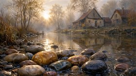 river stones