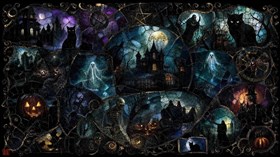 Dark fantasy mosaic