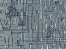 Eroded Circuitboard