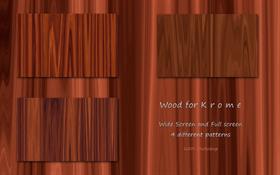 Wood for K r o m e 