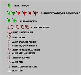 Alien Cursor Theme Version 1.2