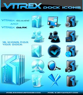 Vitrex Glass and Dark Icons