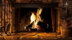 Rock Fireplace