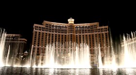 Bellagio Fountains Night
