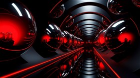 4K Dark Ball Tunnel