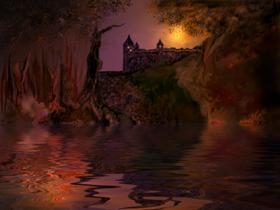 Castle by moonlight