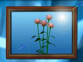 framed roses