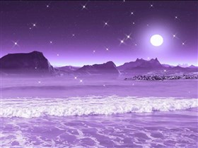 purple beach