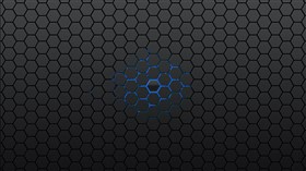 Blue and Black Honeycombs