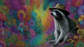 Racoon in Magic Land