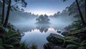 A mysterious lake