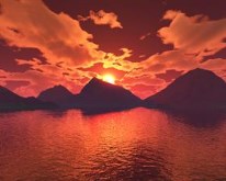 Mountain Lake Sunset