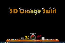 3D Orange Swirl
