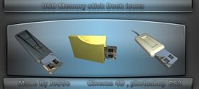 USB memory stick dock icons