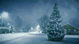 Winter Snow flurries