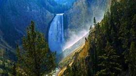 Yellowstone canyon Waterfalls