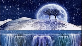 Winter Moon Falls