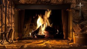 Rock Fireplace