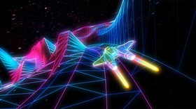 4K Retro Neon Spaceship