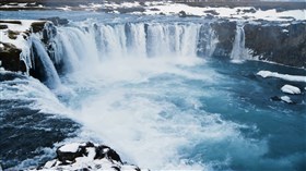 4K Ice Water Falls