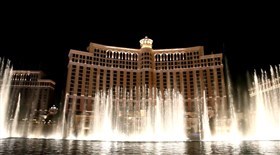 Bellagio Fountains Night