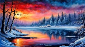 4K Winter Sunset22