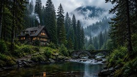4K Forest Cabin