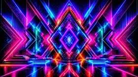 4K Neon Abst