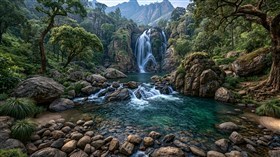 4K Rock Falls