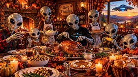 4K Alien Thanksgiving