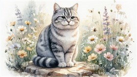 Grey Tabby Cat